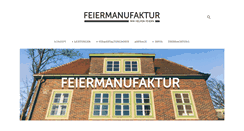 Desktop Screenshot of feiermanufaktur.de